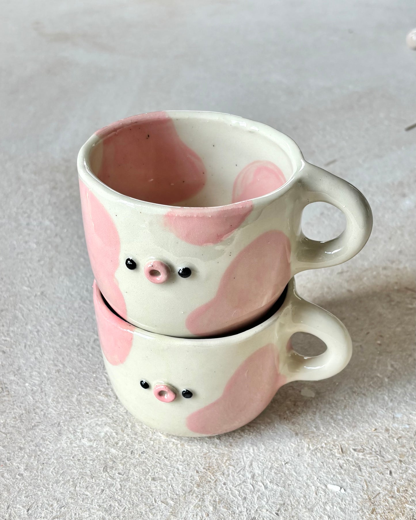 strawberry milk cow mugs
