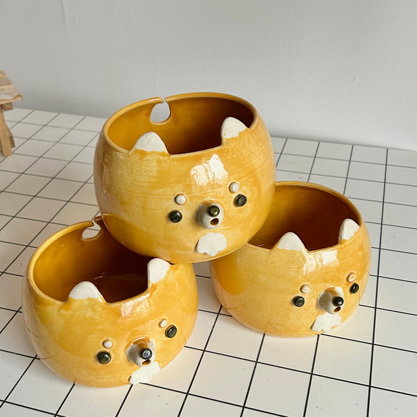 fox yarn bowl