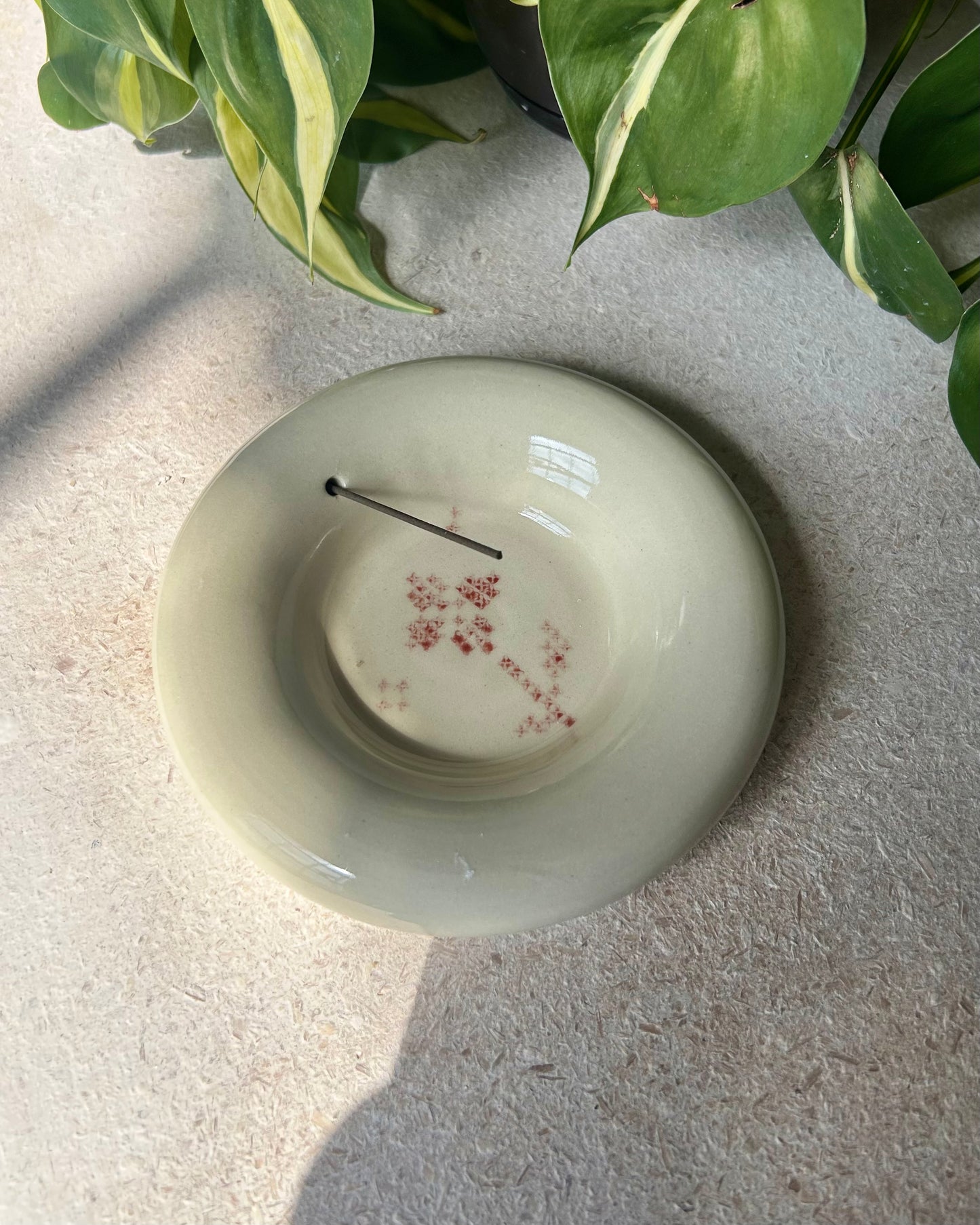 cross-stitch incense holder