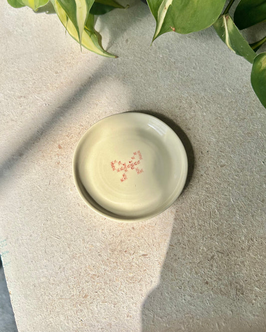 cross-stitch tea plates