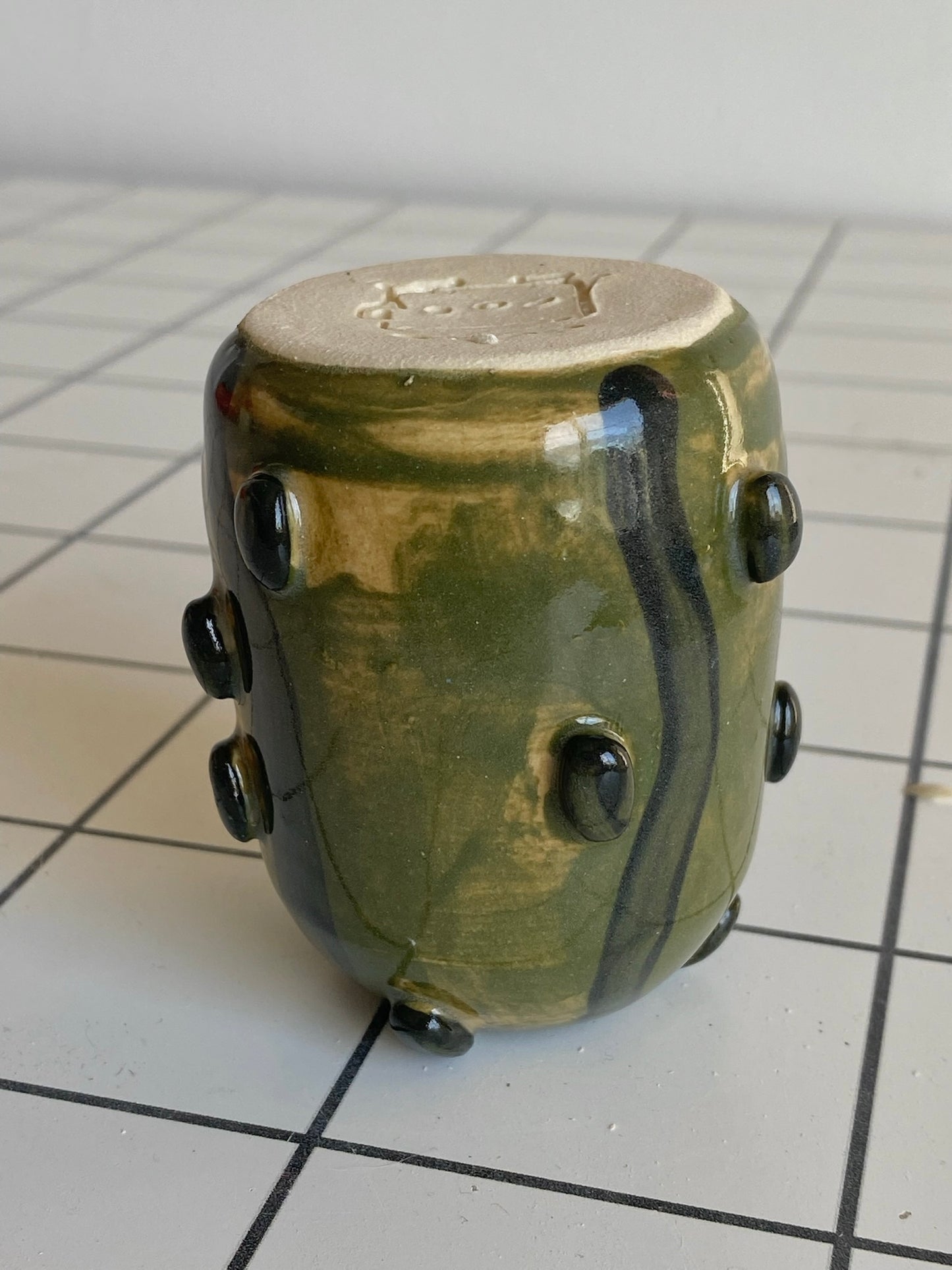 pickle candle holder (imperfect)