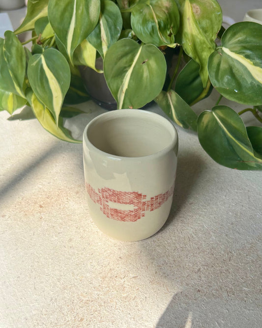 cross-stitch smoothie cups
