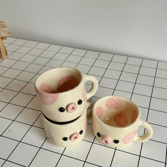 strawberry milk cow mugs