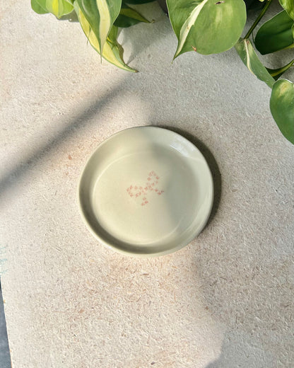 cross-stitch tea plates