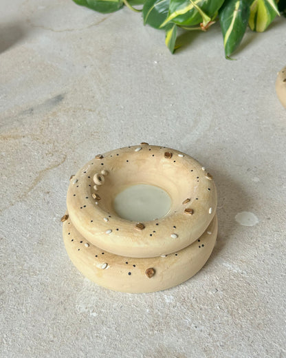bagel incense holder
