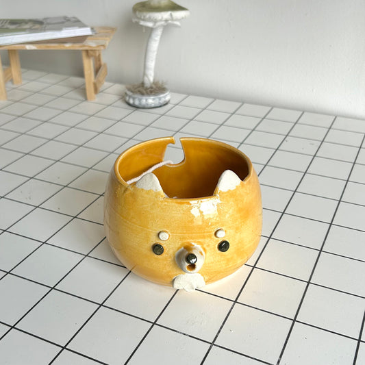 fox yarn bowl (imperfect)