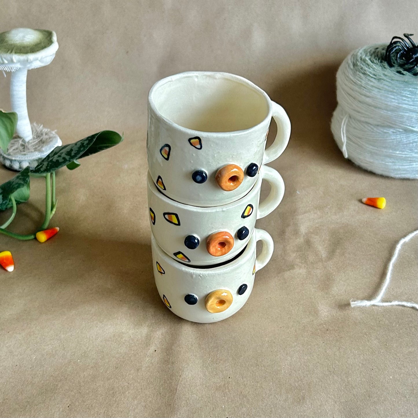 candy corn mugs