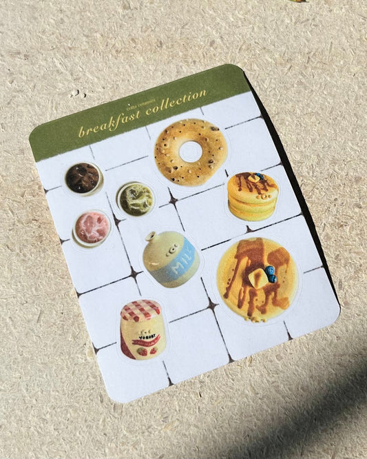 the ceramic breakfast sticker sheet