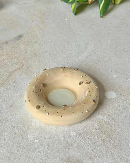 bagel incense holder