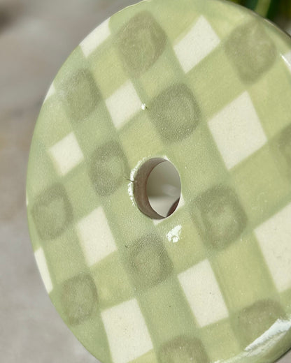 gingham to go cup (imperfect)
