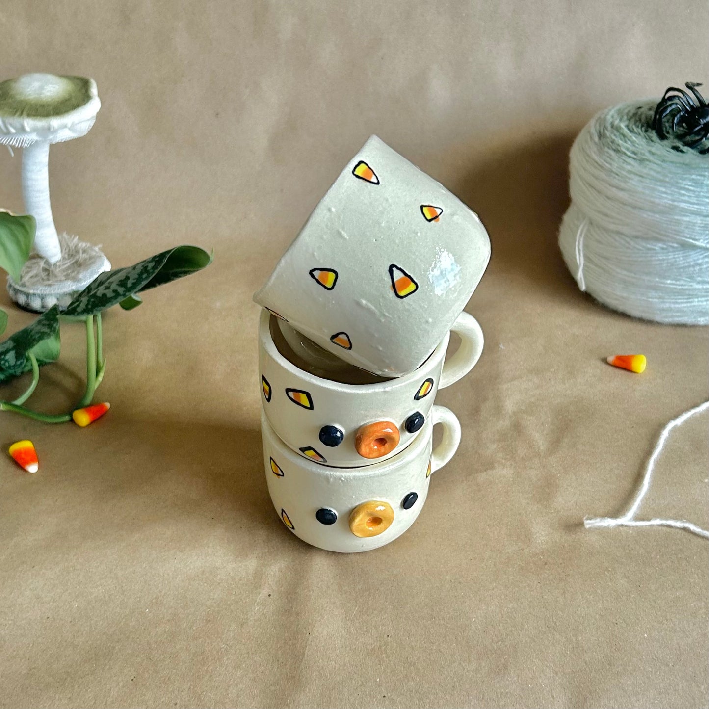 candy corn mugs