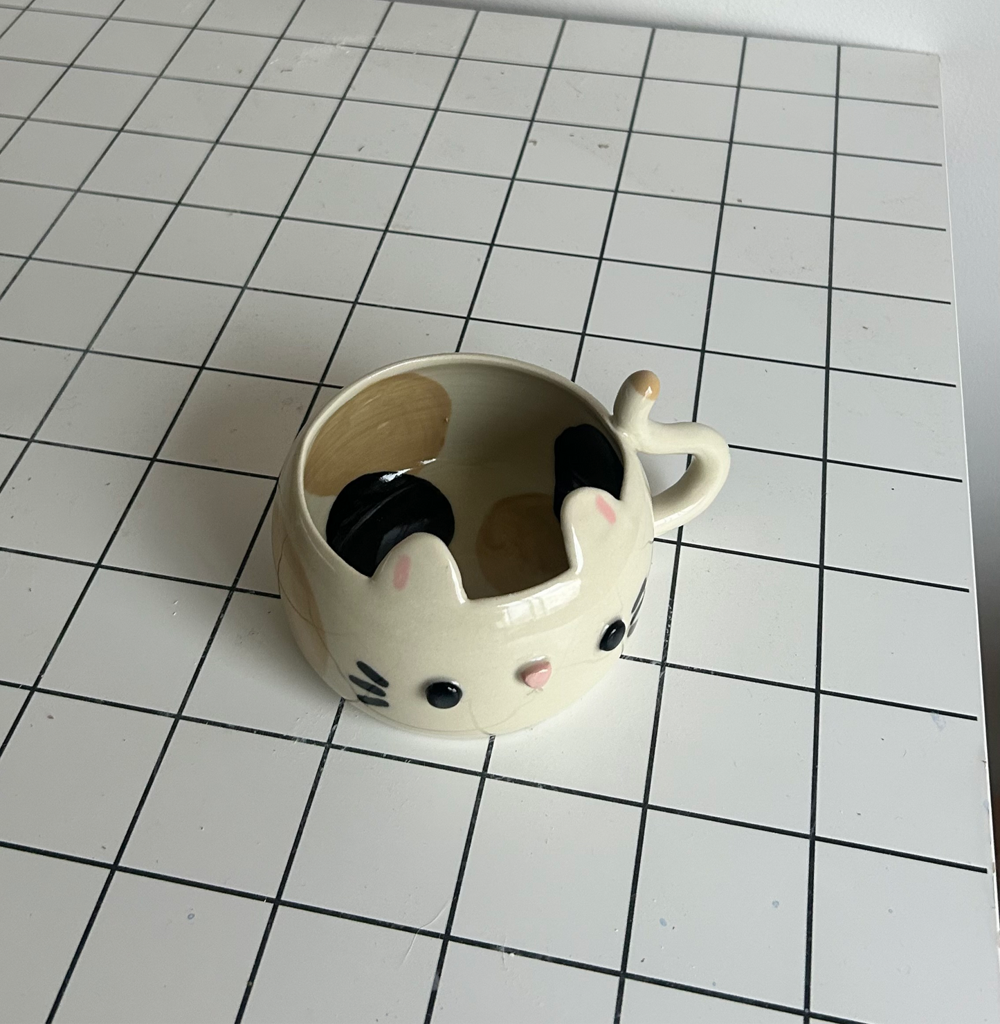 calico cat mug