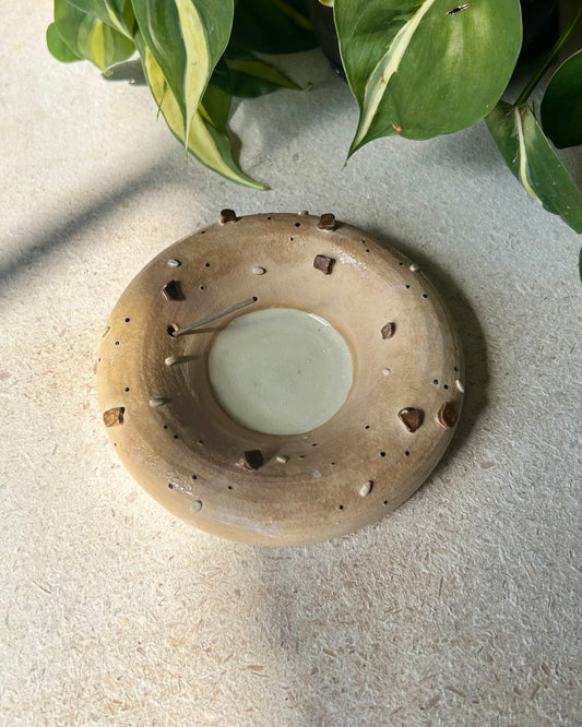 bagel incense holder