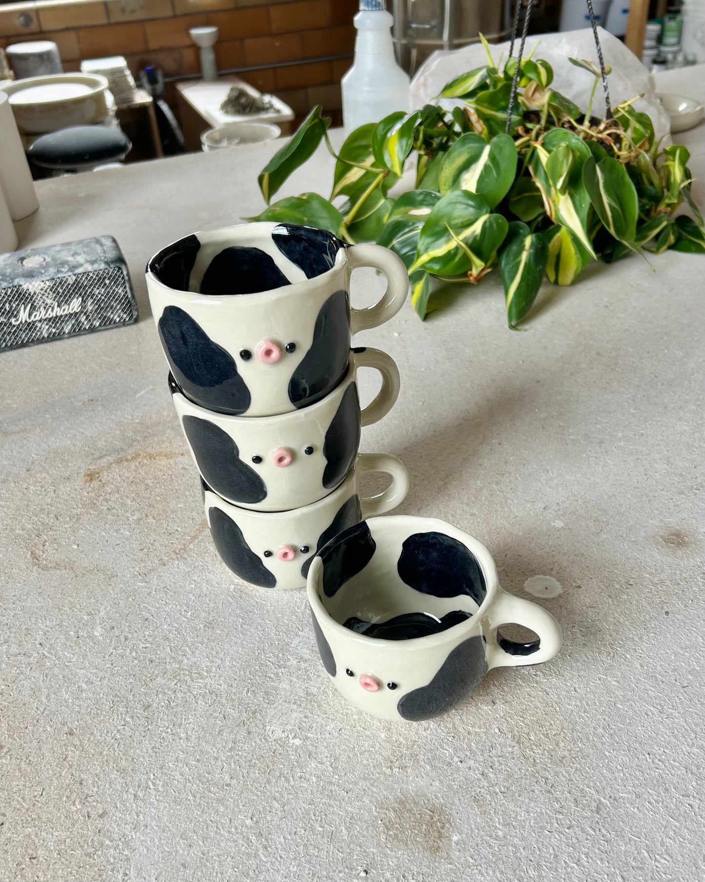 classic cow mugs